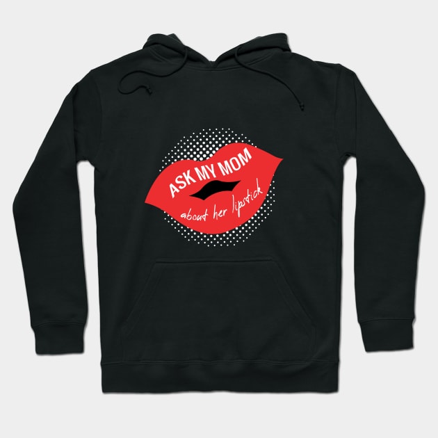 LIPSTICK RED LIPS Hoodie by HAIFAHARIS